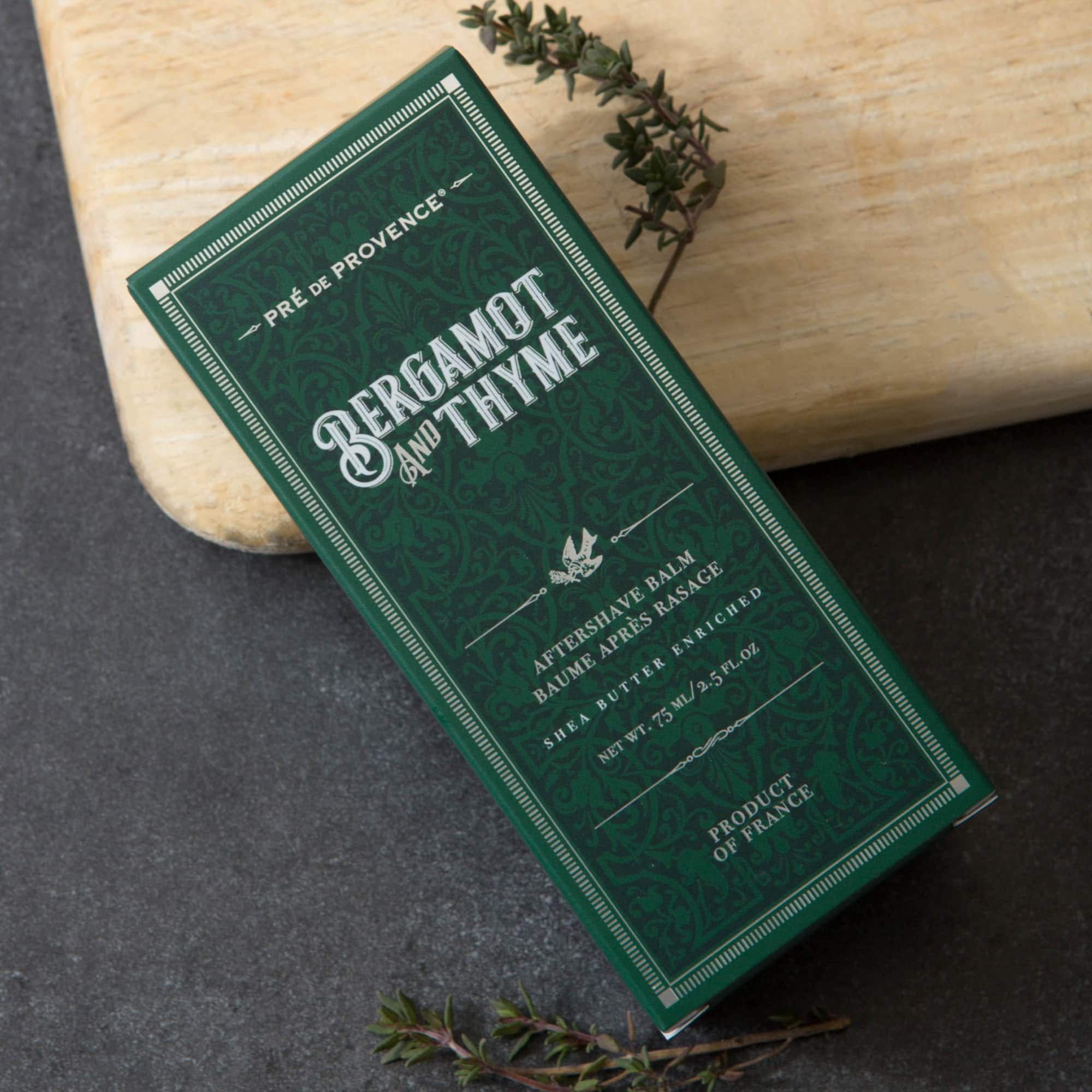 European Soaps Bergamot & Thyme Men's After-Shave Balm with Shea, 75mL
